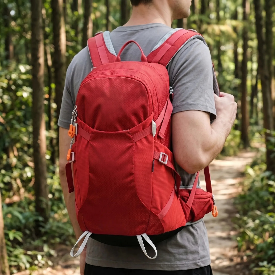 Unisex Adventure Hiking Backpack: comfortable, water-resistant gear for trekking, camping, & outdoor travel.