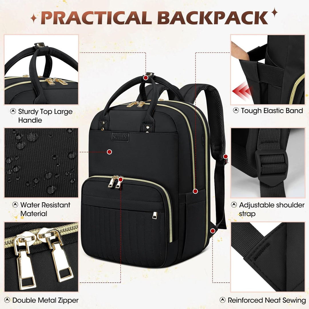 Unisex travel backpack, water-resistant for laptops & daily commute. AeroFlex series, perfect for work/study.