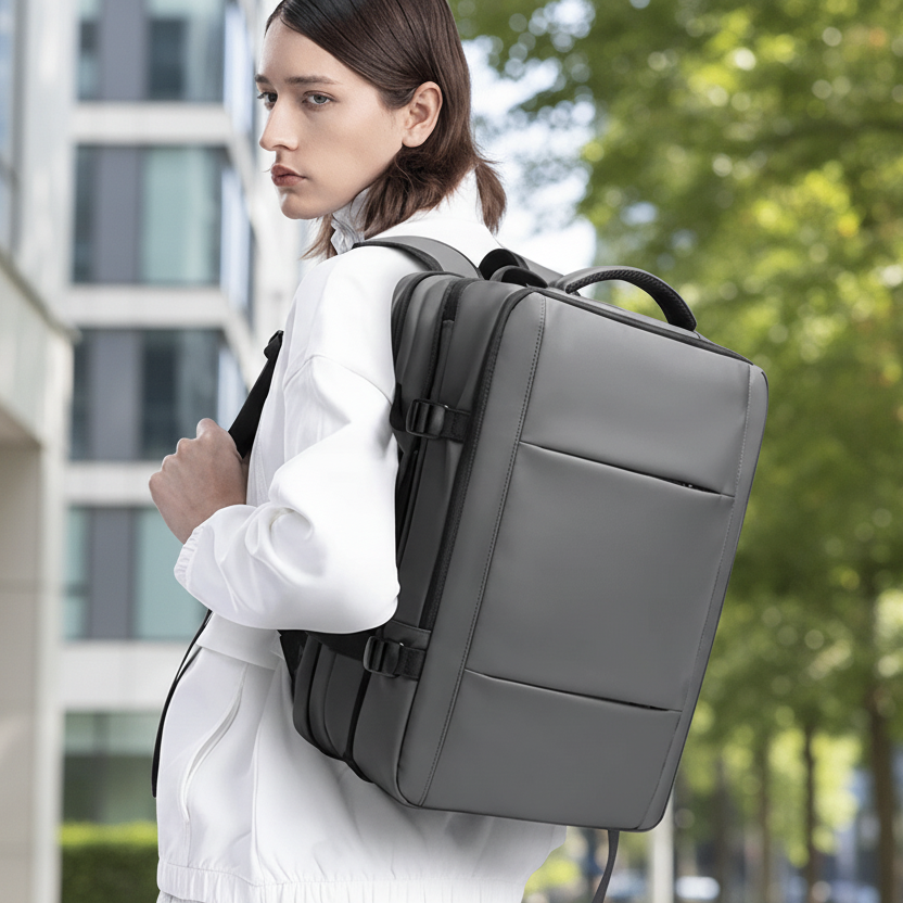 Professional laptop backpack with padded tech protection, ideal for business and daily commute.