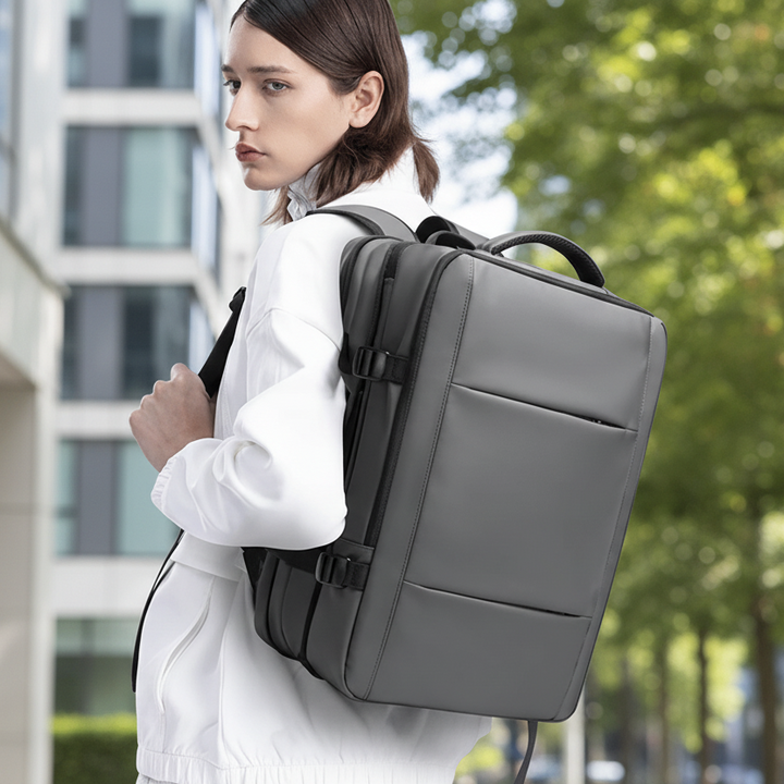 Professional laptop backpack with padded tech protection, ideal for business and daily commute.