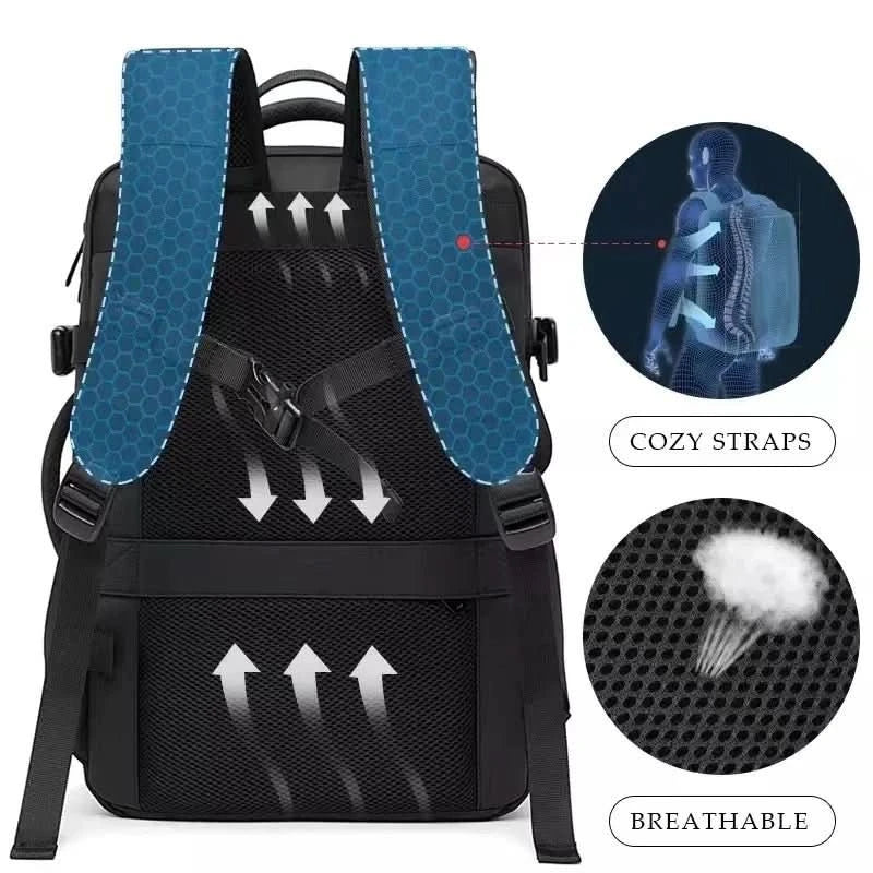 Stylish unisex aesthetic backpack, professional design for business, daily use & organized carry.