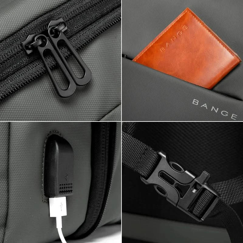 Large capacity organized backpack for daily carry, business essentials, and tech protection.