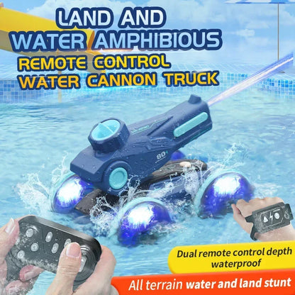 Amphibious remote control stunt car, 4x4 off-road RC vehicle for all terrains
