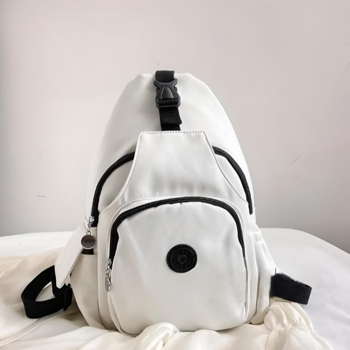 Unisex anti-theft sling backpack with multi-compartments for daily carry & travel security. Features RFID protection.