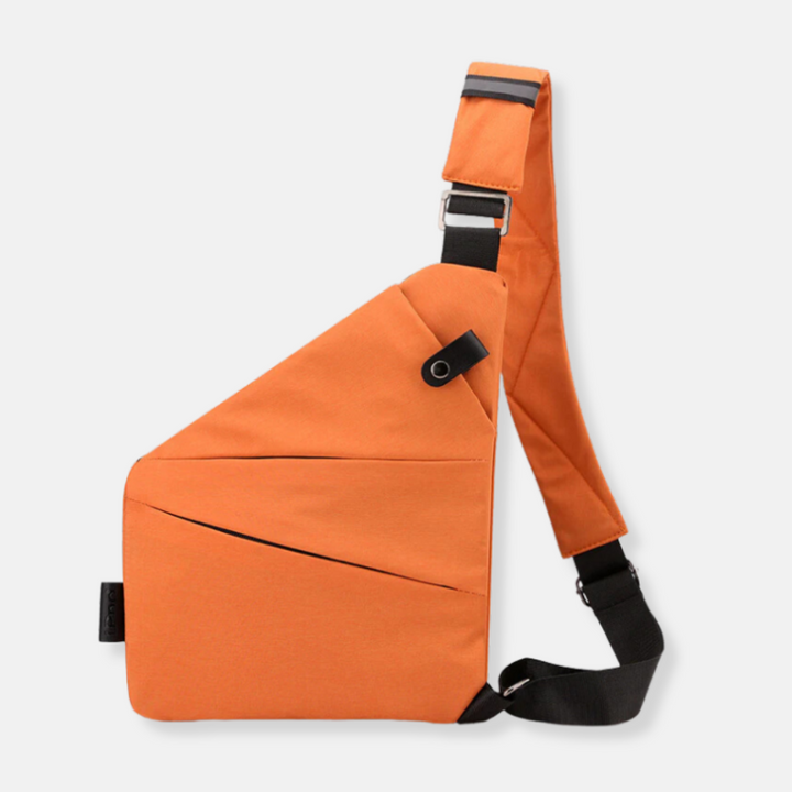 Practical anti-theft chest bag. Unisex design, secure RFID protected crossbody for urban living.