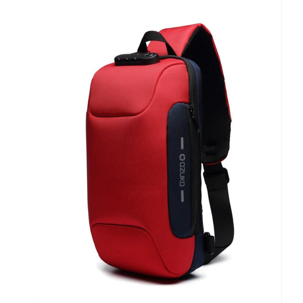 Compact anti-theft commuter sling bag for secure storage, offering convenient USB charging for all your devices.