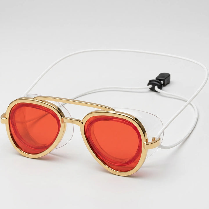 Adjustable full-view aviator swim goggles for unisex. Perfect sports gear for clear outdoor swimming.