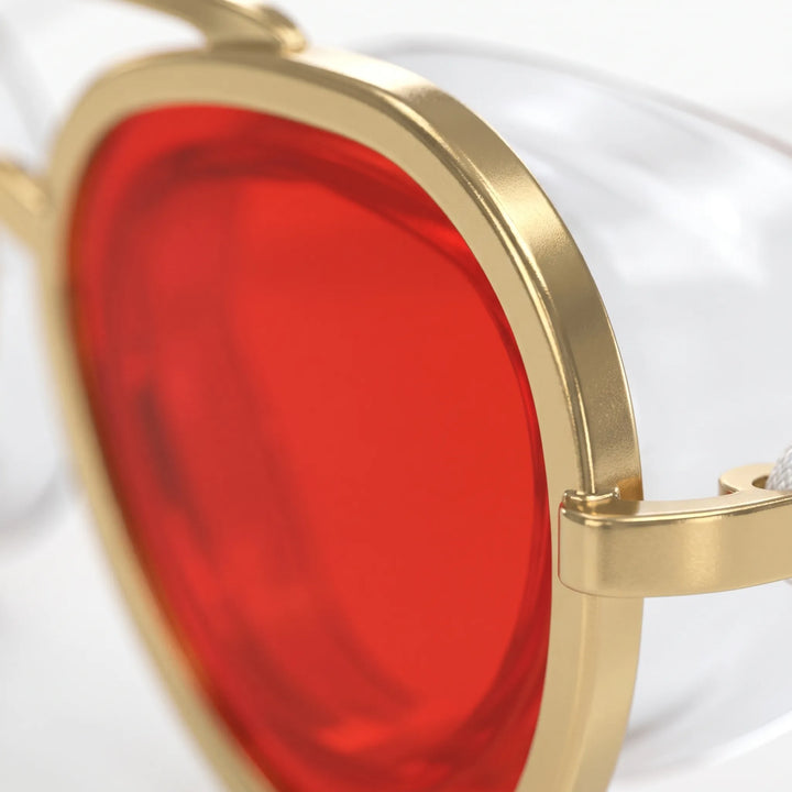 Wide view anti-fog aviator swim goggles, ideal for clear vision during intense swimming sessions.