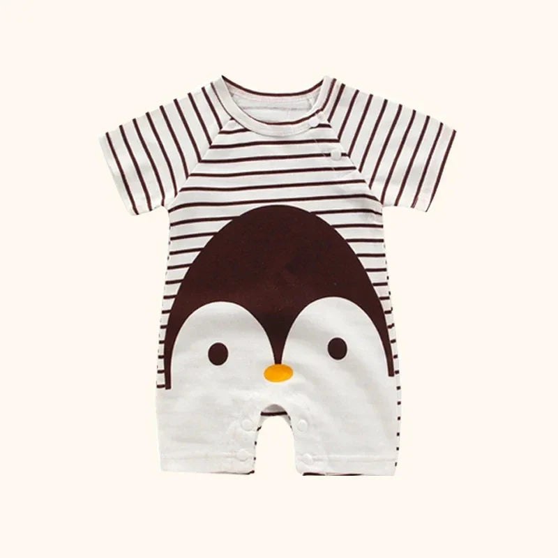 Pink unisex baby short-sleeved romper made of soft 100% cotton, cozy baby fashion