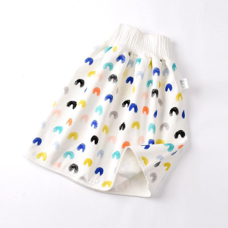 Unisex baby training pants: absorbent cotton & bamboo fiber diaper skirt for toddlers.