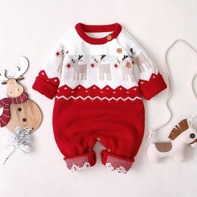 Unisex animal print fleece romper jumpsuit, ideal baby clothing for cold weather