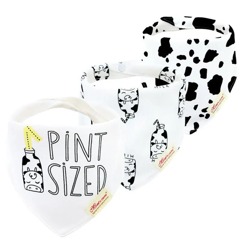 Essential infant accessory: absorbent cotton bandana bib, designed for baby boys and girls