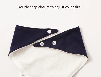 Set of 3 unisex baby bandana drool bibs, 100% cotton, various patterns, perfect for newborn gifts