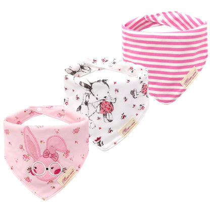 Unisex bandana bib in solid grey, premium soft cotton, essential infant care item for drooling babies