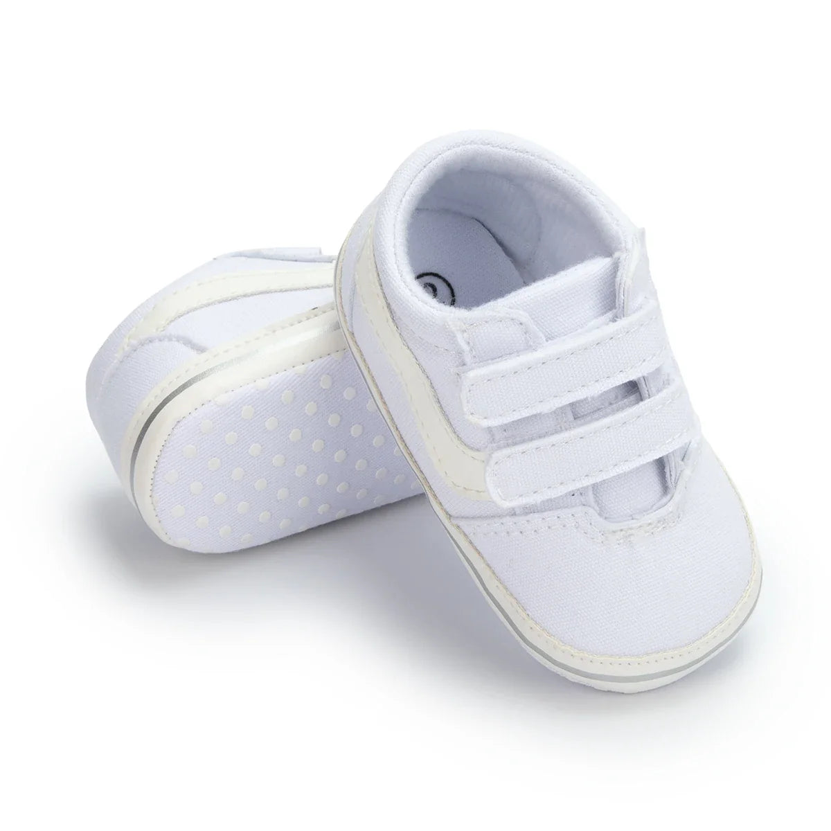 Unisex cotton baby shoes, soft sole first walkers, ideal for indoor and outdoor play.