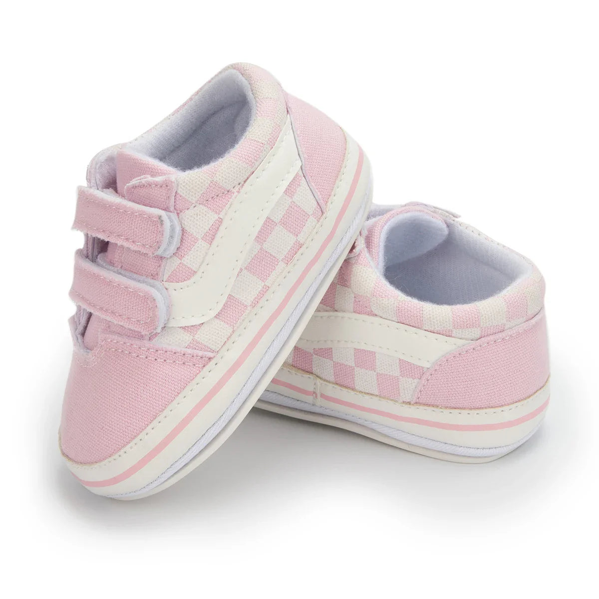 Breathable unisex infant canvas shoes, soft sole for maximum comfort during first steps.