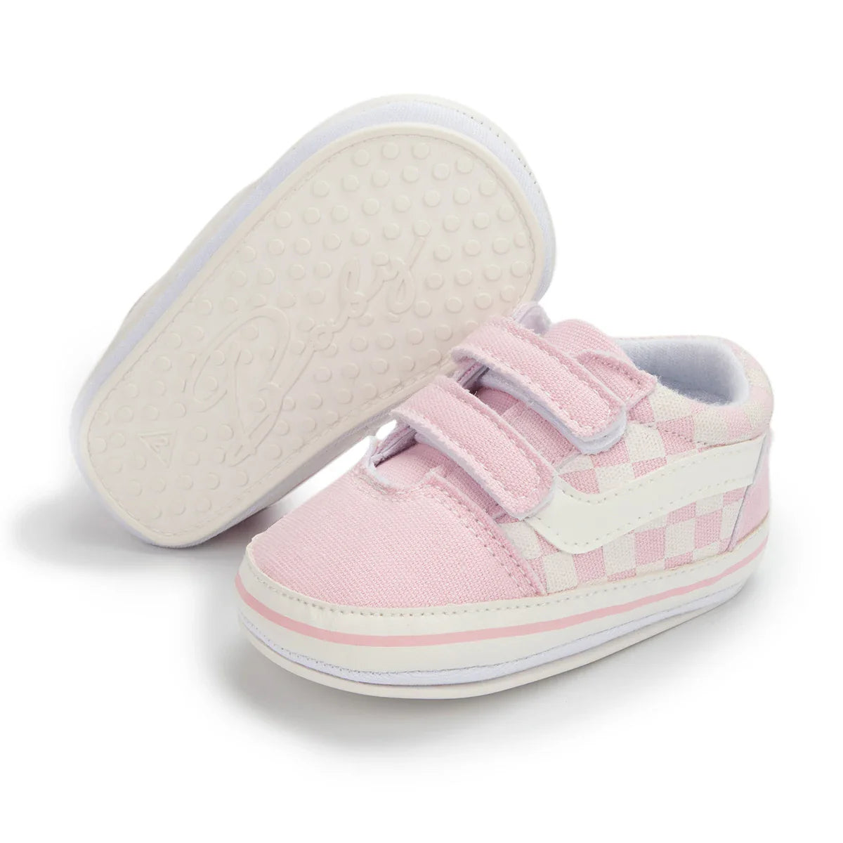 Casual unisex baby canvas sneakers, soft sole first walkers, perfect for everyday wear.