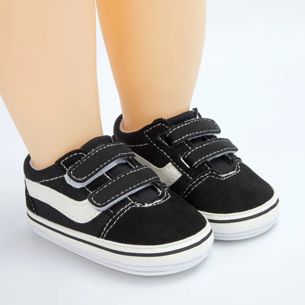 All-season baby canvas first walkers, soft sole footwear designed for maximum infant comfort.