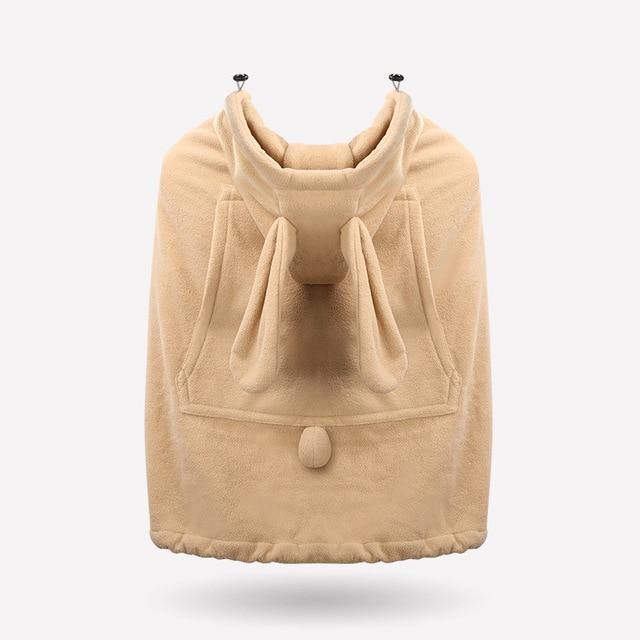 Stylish blue shark baby carrier warm hoodie, infant cover for winter protection & comfortable outdoor use.