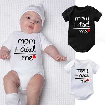 Unisex baby cotton jumpsuit set for newborns, light blue short sleeve romper with snap closures