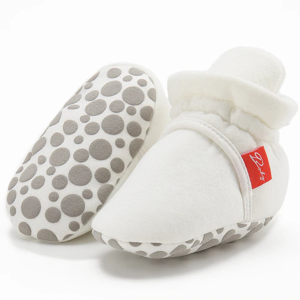 Baby fashion: stylish unisex baby cotton soft sole first walker sock shoes.