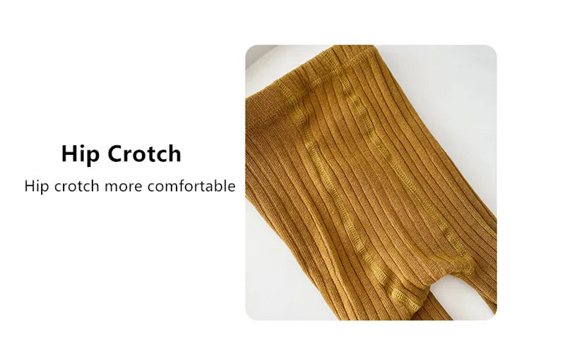 Unisex cotton stretch leggings in plain white, a basic essential for newborns and toddlers