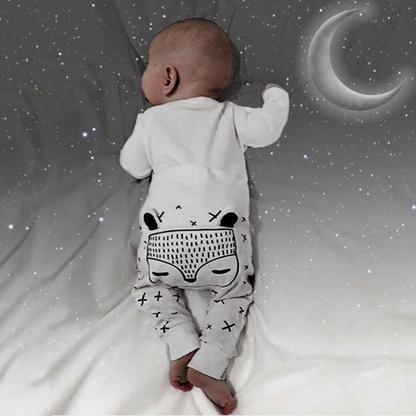 Unisex baby cotton trousers with cute panda print, perfect for newborns and infants