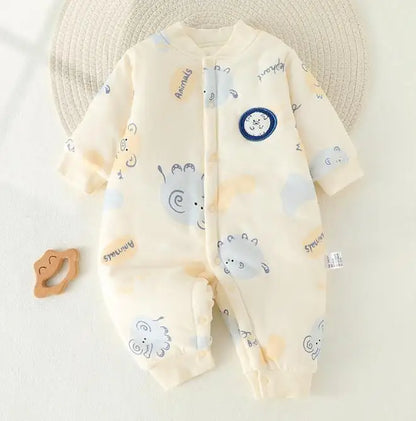 Toddler unisex cozy cotton jumpsuit pajamas, perfect for comfortable sleep