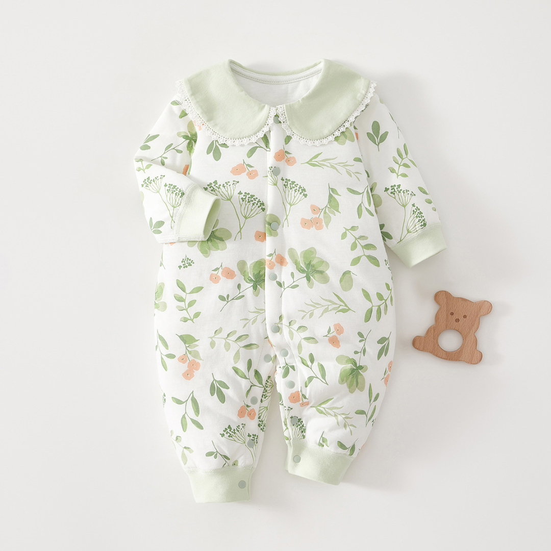 Unisex baby pajamas: comfortable cotton cartoon jumpsuit romper with easy zip