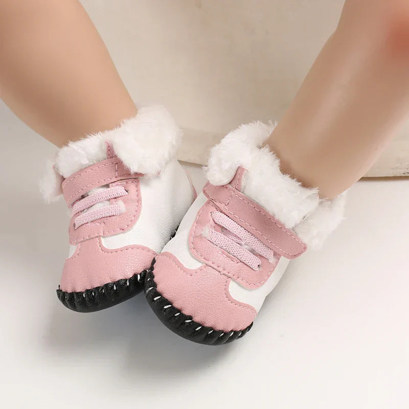 Toddler non-slip winter boots with adjustable strap, ideal for baby & toddler footwear