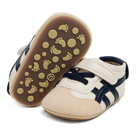 Baby fashion first walker shoes with excellent grip and anti-slip protection.