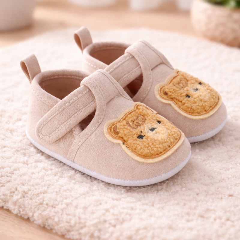 Unisex baby first walker shoes, soft cotton sole, anti-slip for infant's first steps
