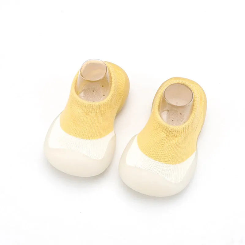 Soft sole knit baby boots providing gentle support for infants