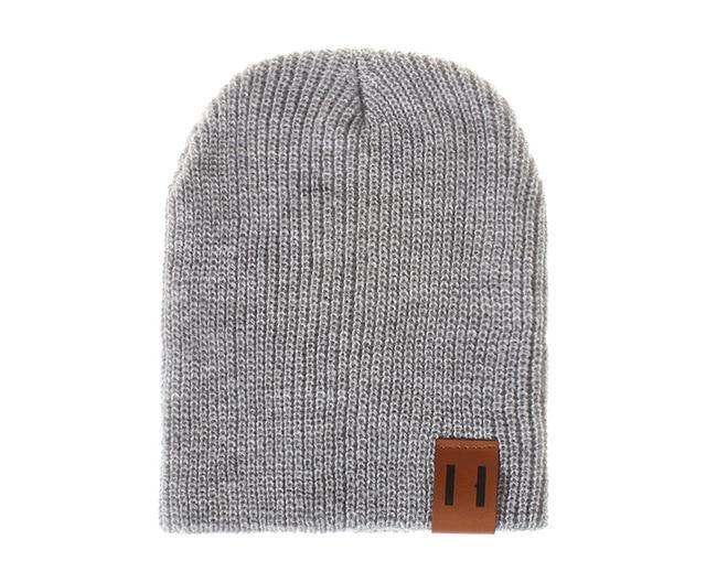 Cute baby knitted cap, warm crochet beanie for winter, comfortable newborn accessory