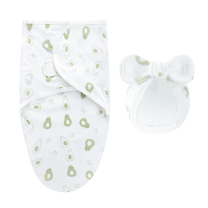 Close-up of the fabric quality of the luxury baby swaddle, soft and breathable