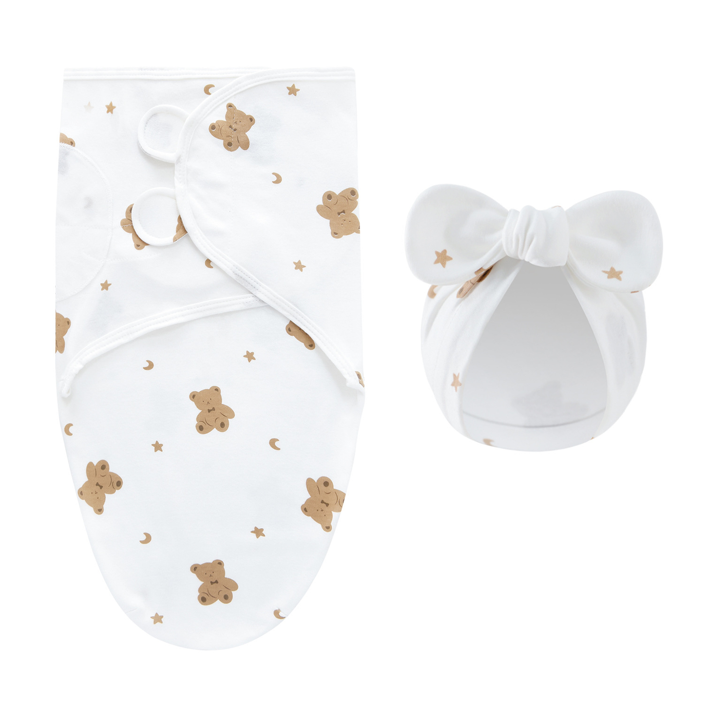 Unfolded view of the spacious baby swaddle blanket, offering ample room for infants