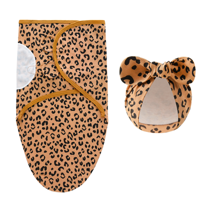 Luxury baby swaddle blanket and hat set, a thoughtful and practical unisex baby gift