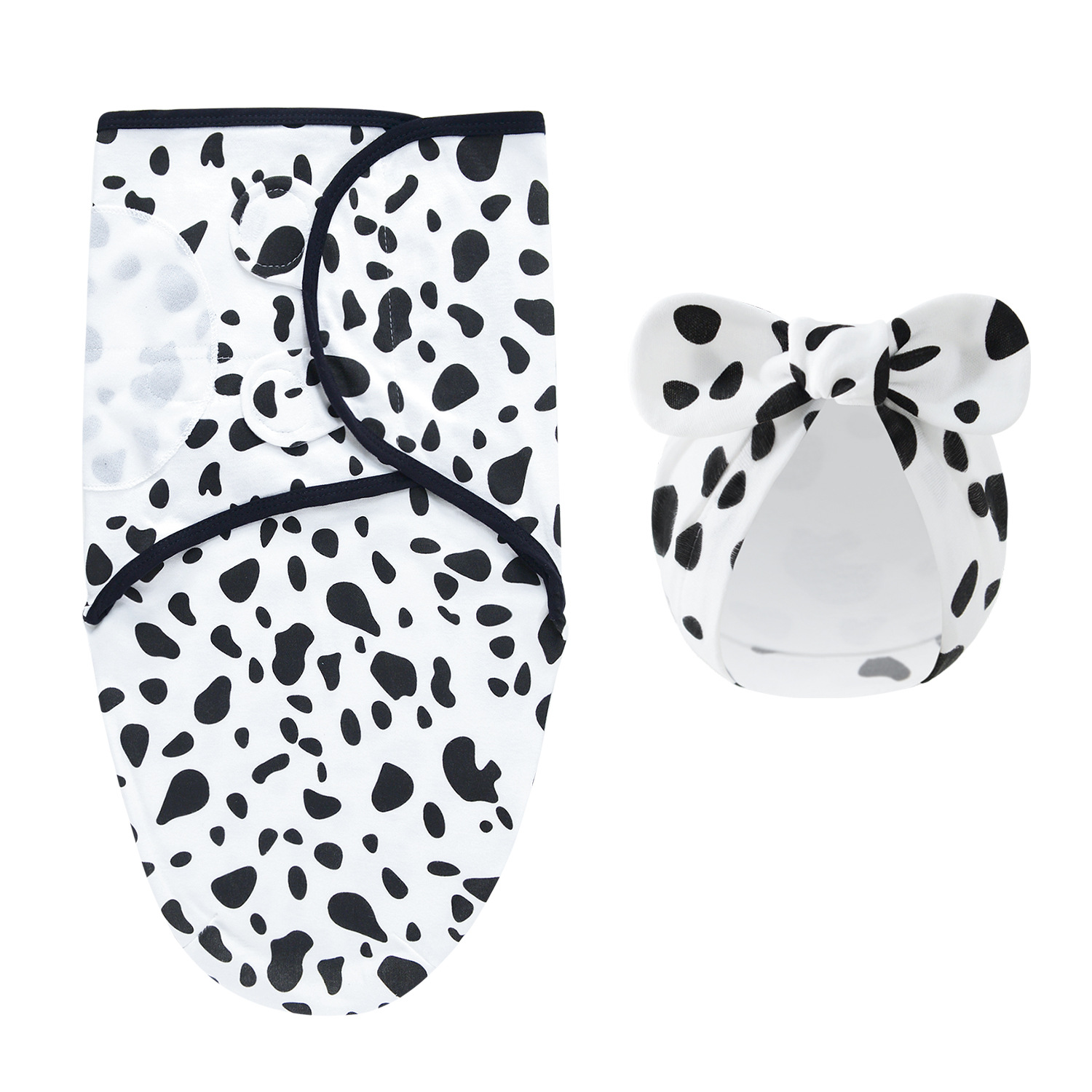 Detail of the adjustable features on the baby swaddle, ensuring a perfect fit