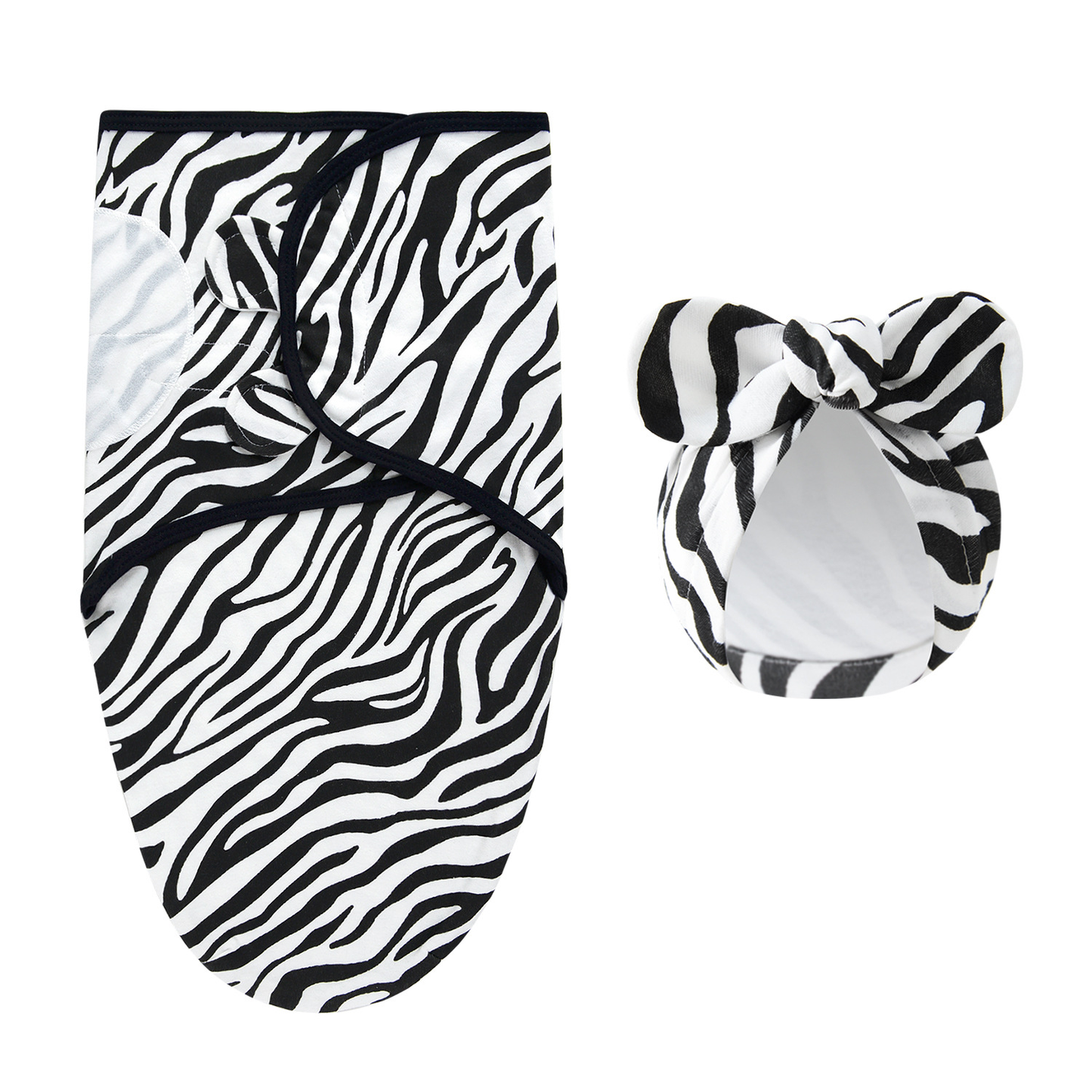Soft and gentle cotton fabric of the baby swaddle blanket, ideal for sensitive skin