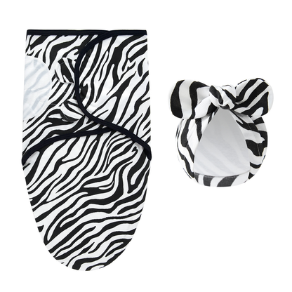 Soft and gentle cotton fabric of the baby swaddle blanket, ideal for sensitive skin