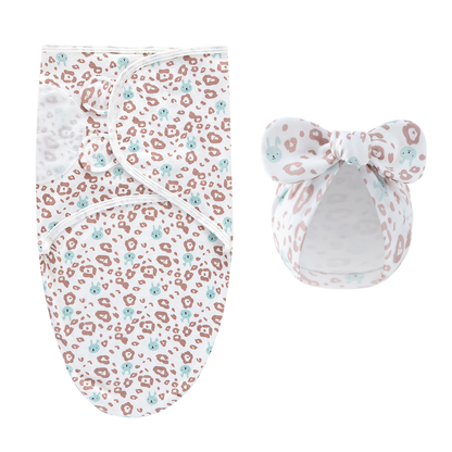 Essential baby swaddle and hat, crafted from high-quality cotton for daily use