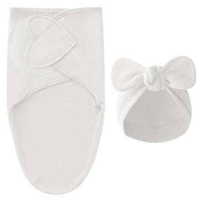 Soft texture of the cotton baby swaddle, promoting secure and comfortable infant sleep