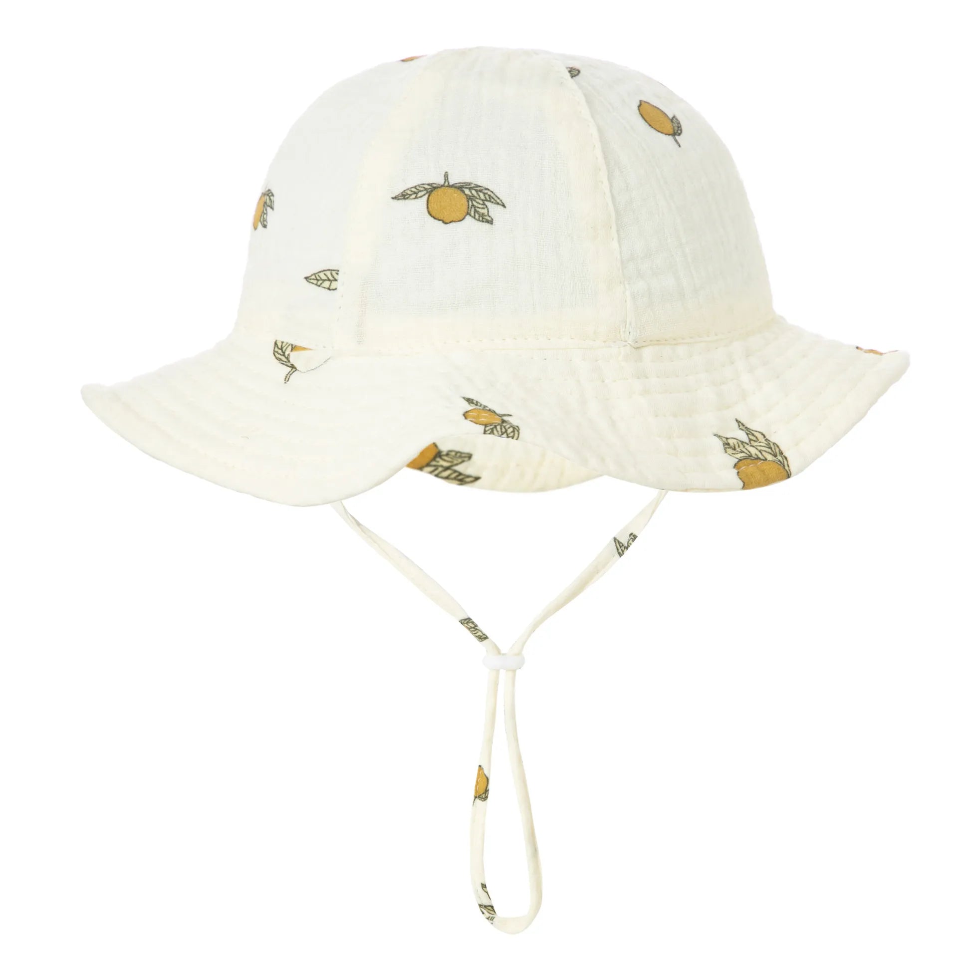 Unisex baby accessory: cotton bucket hat in a geometric print, perfect for sunny days, newborn to 1 year
