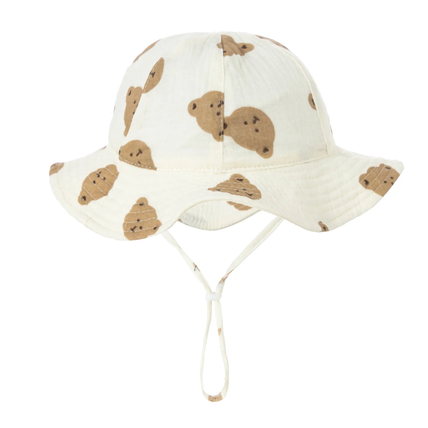 Unisex baby fashion hat, breathable cotton bucket style with a bold graphic print, ages 3-12 months