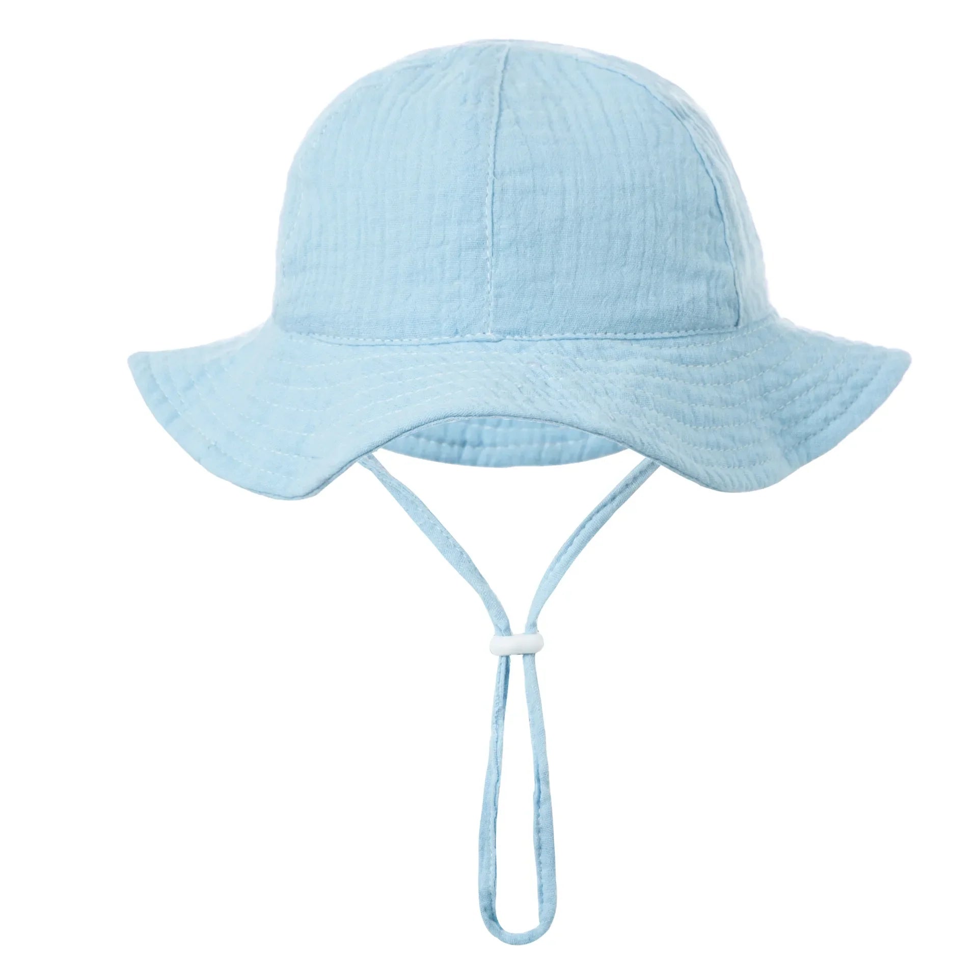 Unisex baby printed cotton hat in a sweet polka dot pattern, 3-12 months, provides shade for little ones