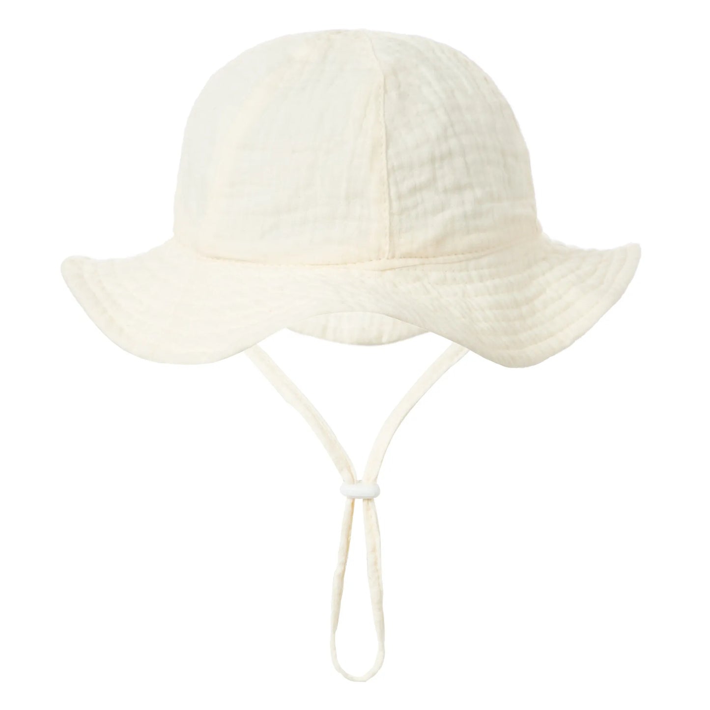 Unisex baby cotton bucket hat displaying a fun fruit pattern, 3-12 months, for effective sun blocking