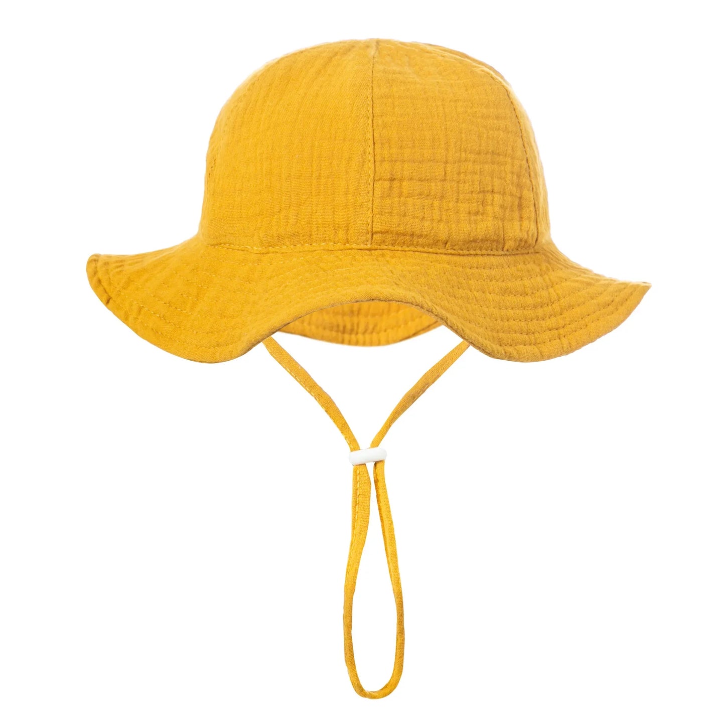 Unisex baby summer hat, breathable cotton bucket in a playful nautical print, crucial sun protection