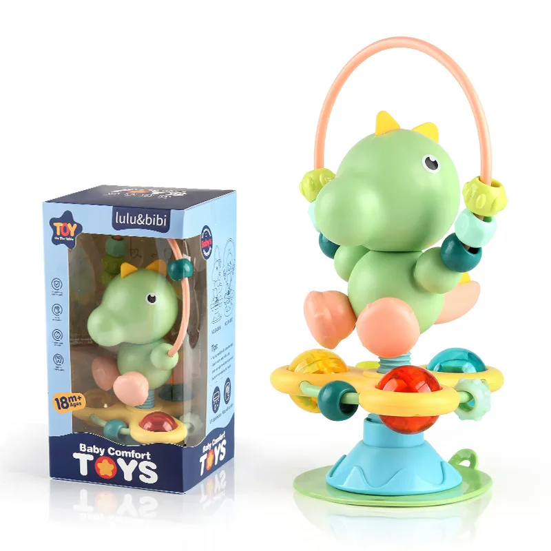 Durable suction cup baby rattle, engaging sensory toy for fun and developmental play