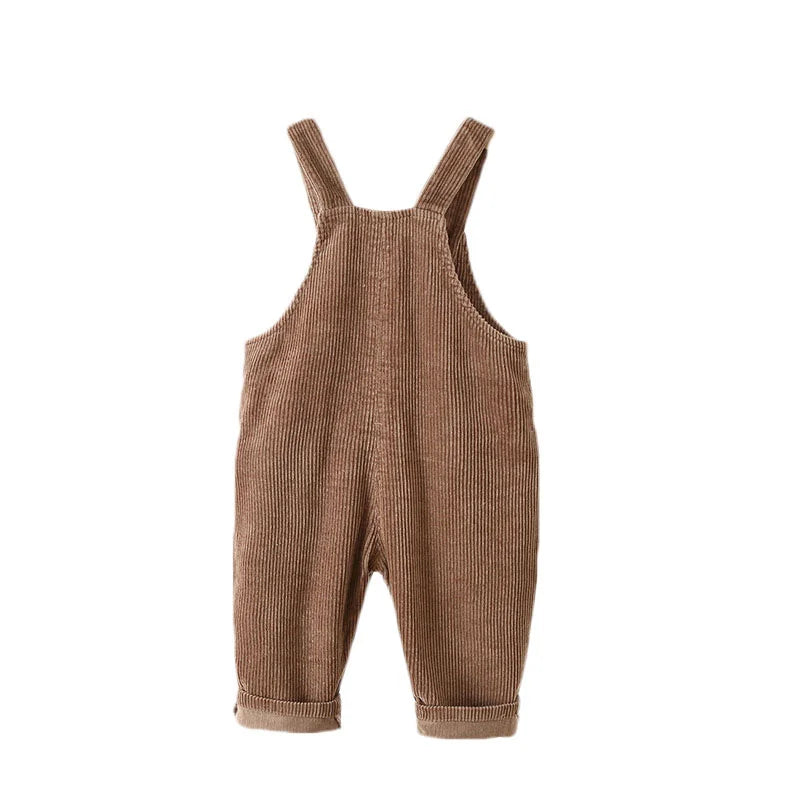 Unisex baby overalls with adjustable straps, designed for grow-with-me comfortable babywear.