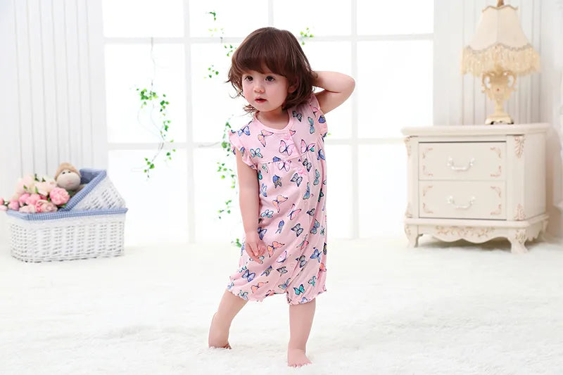 Light blue 100% cotton infant jumpsuit, unisex baby romper with playful animal graphic